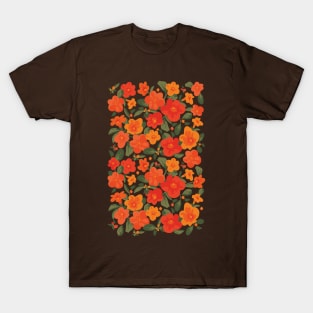 Marmalade Bush. Streptosolen jamesonii Pattern T-Shirt